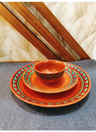 Caffeine Ceramic Handmade Rustic Brown Combo Dinner Set(Set of 3) - pzsku/Z762FDC45B8945C488AF2Z/45/1743504067/c4568fd9-8801-4d40-84d2-82992d370093