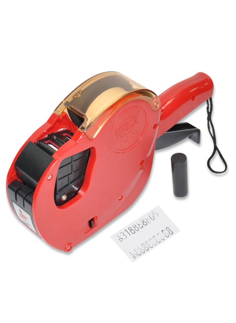 FIS Price and Date Label Machine 2 Line Printing, Red Colour - FSPX04RE