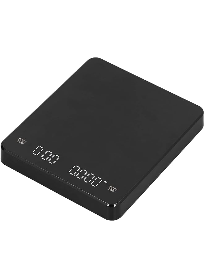Junlucki Coffee Scale, 3KG Electronic Scale High Accuracy High Temperature Resistance Rechargeable 3 Units for Home for Vegetables - Image 1