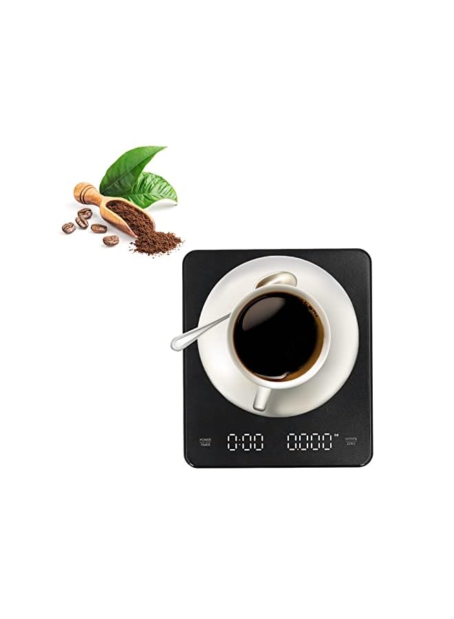 Junlucki Coffee Scale, 3KG Electronic Scale High Accuracy High Temperature Resistance Rechargeable 3 Units for Home for Vegetables - Image 2