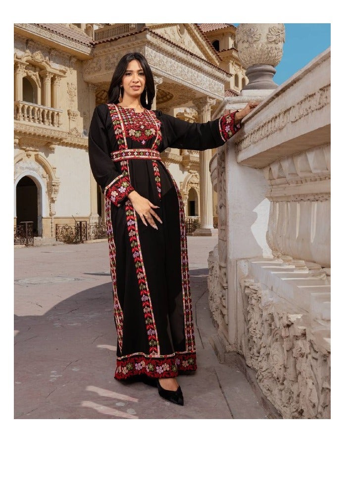 برايدس جلابية سعودية تطريز  مميز وانيق ER-001 - Image 1