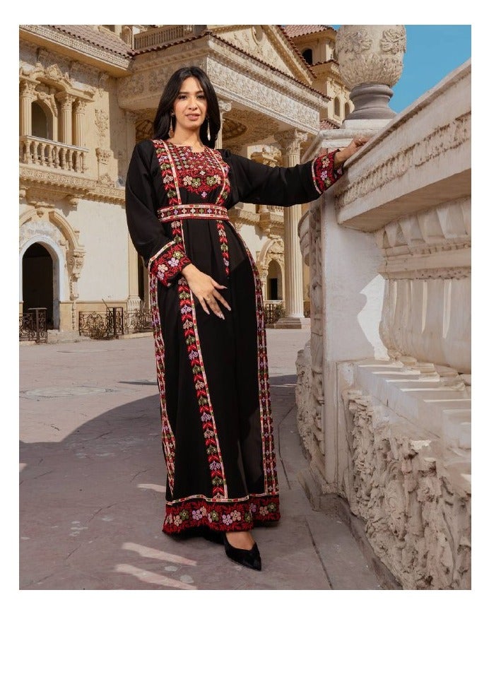 برايدس جلابية سعودية تطريز  مميز وانيق ER-001 - Image 2