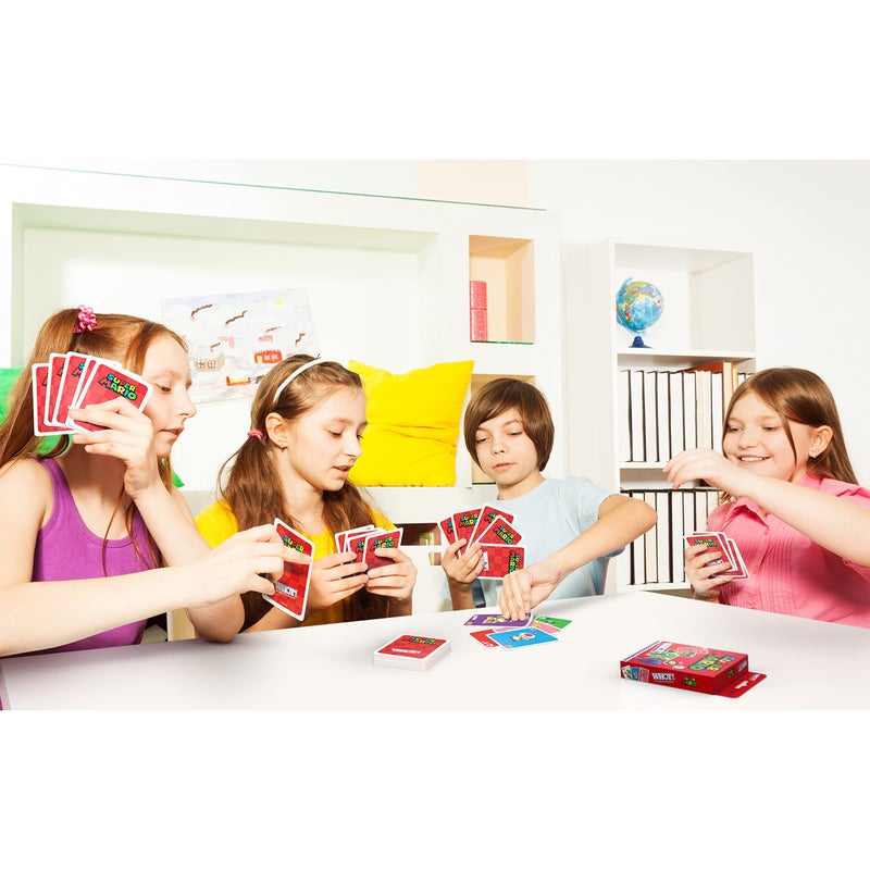 Winning Moves Waddingtons Number 1 Super Mario WHOT! Card Game, Take Turns Matching Shapes, Numbers, and Characters Including Mario, Luigi, Yoshi, Peach and Toad, Educational Travel Game for Ages 5 Plus - Image 3