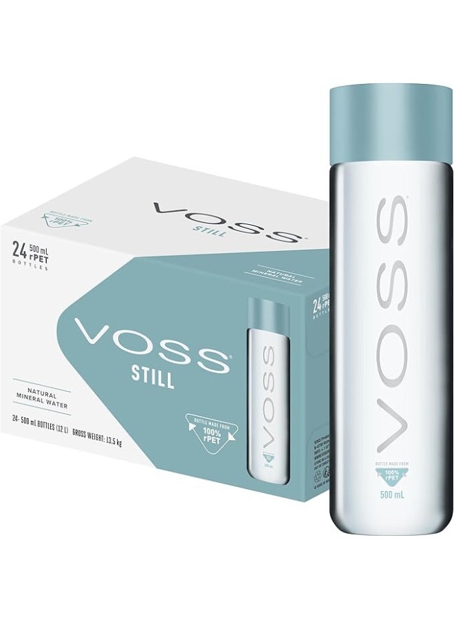 فوس مياه فوّس آرتيزين الطبيعية – زجاجات 500 مل (24 قطعة) من PET معاد التدوير | ترطيب فاخر - Image 1