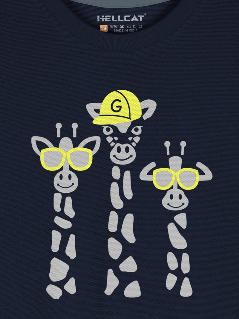 HELLCAT Boys Dress Clothing Set Combo with Tshirts & Shorts - Pack 2 Navy/Beige 1-2 Years - Image 5