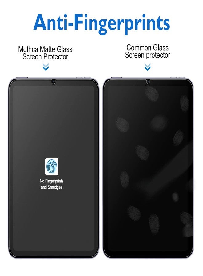 موثكا واقي شاشة زجاجي غير لامع من موثكا، عبوة واحدة، لجهاز iPad Mini 8.3 بوصة A17 Pro (2024) وMini 6 (2021)، مع إطار محاذاة، فيلم زجاجي مقوى مضاد للوهج وبصمات الأصابع لجهاز iPad Mini 7/6، ناعم كالحرير - Image 4