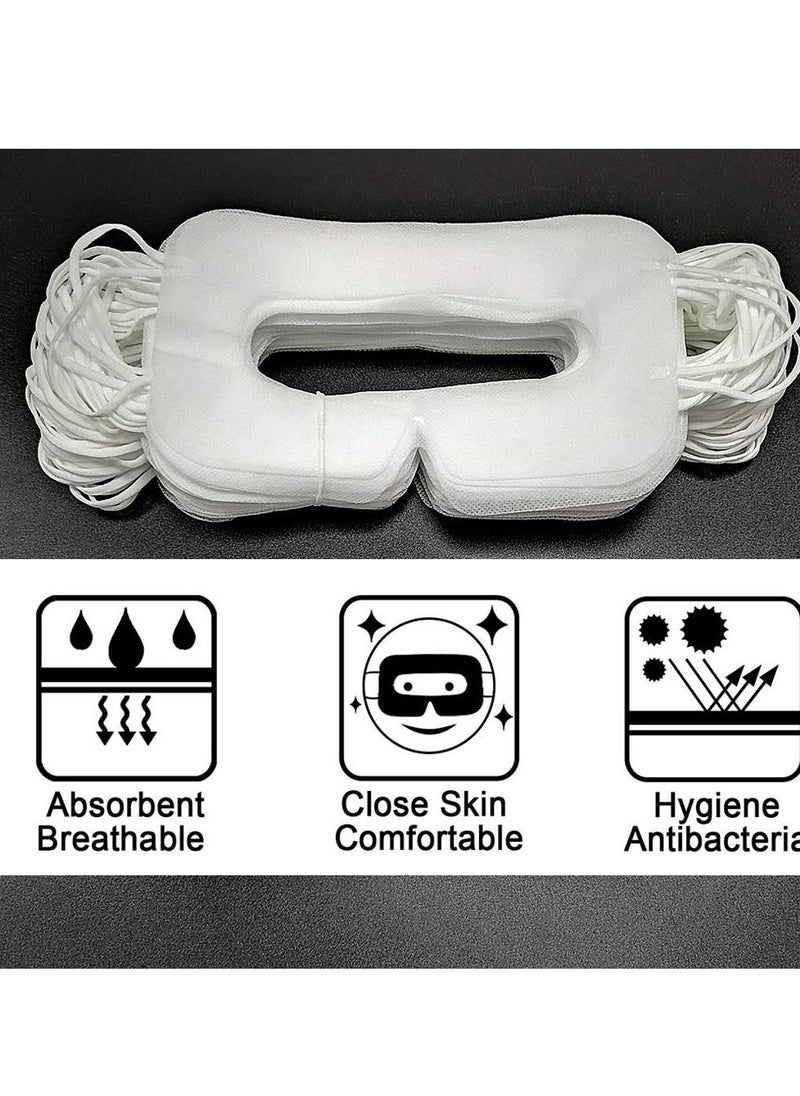 KASTWAVE Disposable VR Eye Mask for Oculus Quest 2 SkinFriendly  Breathable  Soft  Comfortable  and Hygienic VR Universal Mask (White 100pcs)  - Image 2