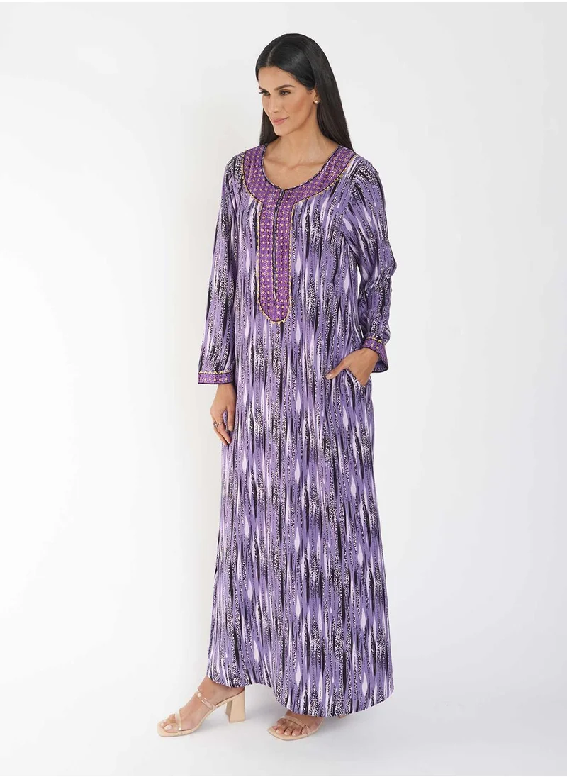 KASHKHA Digital Printed Jalabiya
