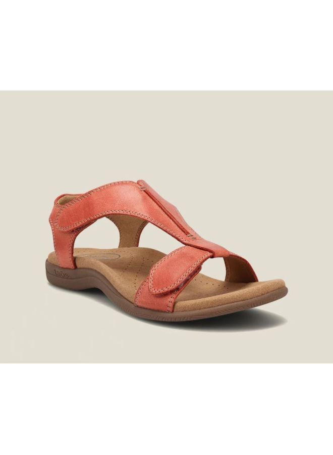 Sandals Women's Summer European And American Flat Arch Massage Velcro Casual Beach Sandals