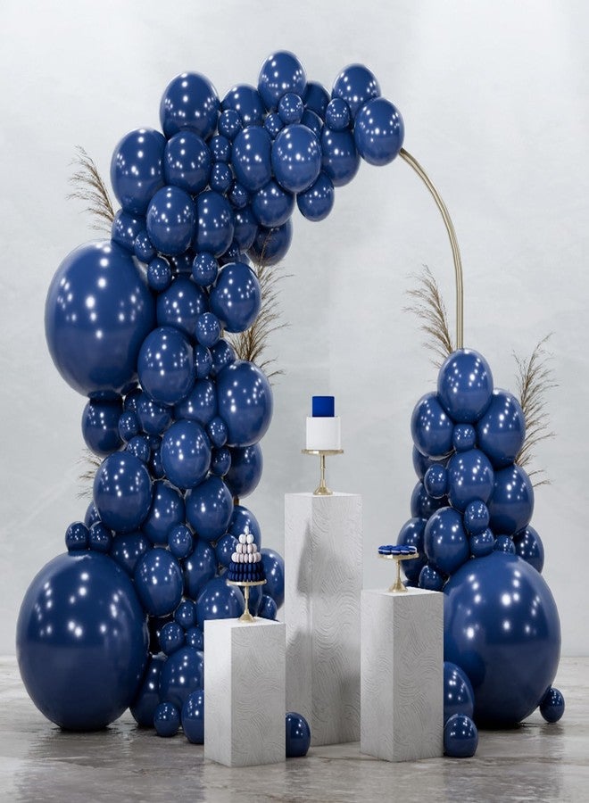 PartyWoo Navy Blue Balloons 128pcs Different Sizes of 18 12 10 5 Inch Dark Blue Balloon Arch Kit Garland for Graduation Wedding Sports Baby Shower Birthday Bachelorette Party Decorations Blue-Z90 - Image 1