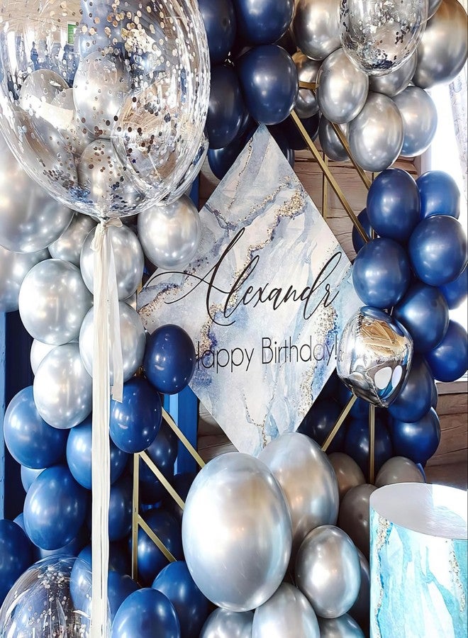 PartyWoo Navy Blue Balloons 128pcs Different Sizes of 18 12 10 5 Inch Dark Blue Balloon Arch Kit Garland for Graduation Wedding Sports Baby Shower Birthday Bachelorette Party Decorations Blue-Z90 - Image 5