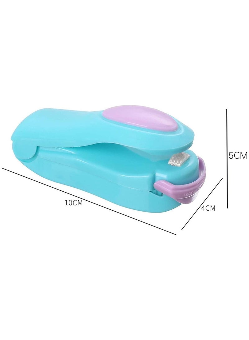 2 Pack Mini Portable Handheld Heat Vacuum Sealer Bag Sealer Mini Sealing Machine Hand Pressure Heat Sealing Machine Handheld Plastic Bag Sealer Mini for Plastic Bags Storage  - Image 2