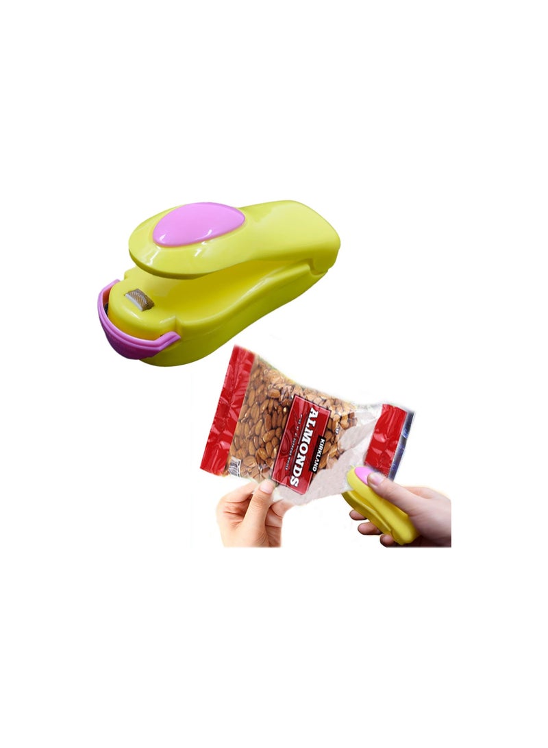 2 Pack Mini Portable Handheld Heat Vacuum Sealer Bag Sealer Mini Sealing Machine Hand Pressure Heat Sealing Machine Handheld Plastic Bag Sealer Mini for Plastic Bags Storage  - Image 5