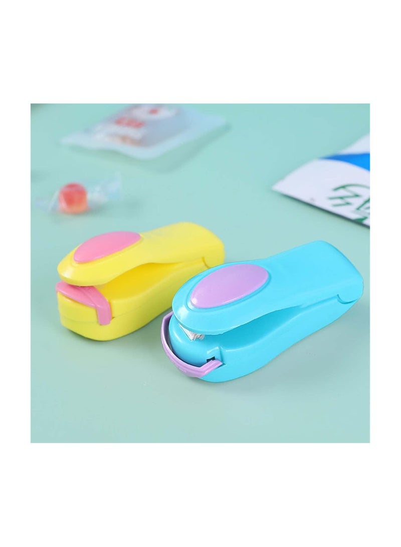 2 Pack Mini Portable Handheld Heat Vacuum Sealer Bag Sealer Mini Sealing Machine Hand Pressure Heat Sealing Machine Handheld Plastic Bag Sealer Mini for Plastic Bags Storage  - Image 3