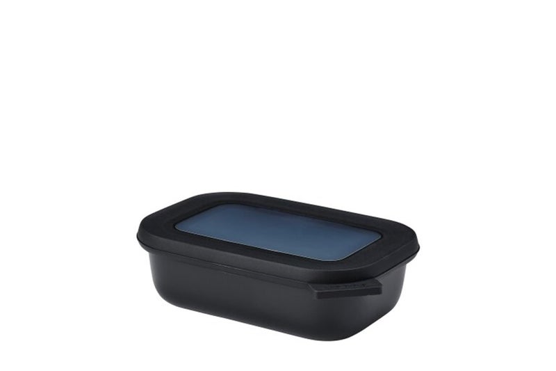 Mepal Cirqula Multi Bowl Rectangular 500 ml Nordic Black-Food Storage Box-Stackable-Dishwasher Safe  Polypropylene - Image 1
