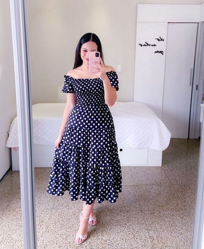 2025 cross-border spring and summer new European and American womens off-shoulder long skirt long European and American printed dress skirt Colored flowers - Image 3