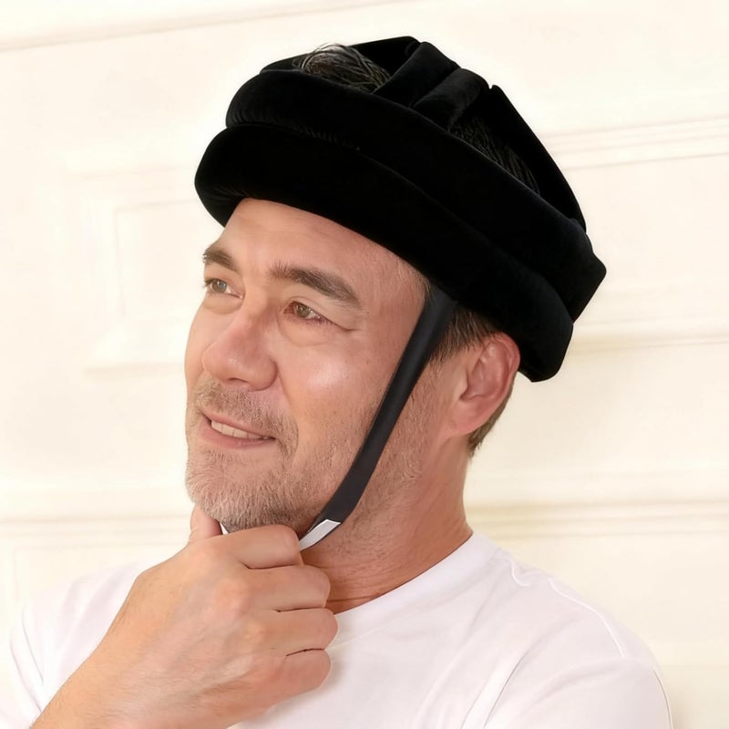 Generic Adult Head Safety Helmet for Elderly, Protective Hat for Falls, Black, 23 X 22 X 22 Cm - Image 2