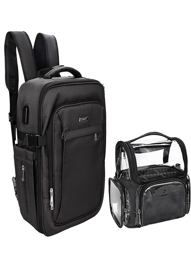 Relavel Professional Makeup Bag Makeup Backpack and Cosmetic Bag, Durable Waterproof Material with Shoulder Straps and Adjustable Dividers, Professional Makeup Artist Organizer - Image 1