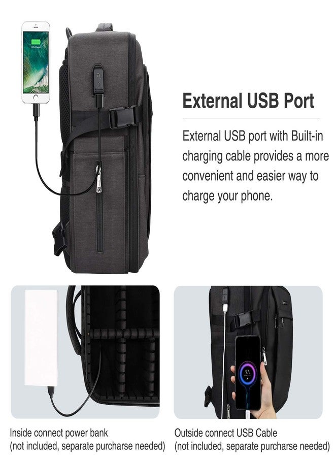 Relavel Professional Makeup Bag Makeup Backpack and Cosmetic Bag, Durable Waterproof Material with Shoulder Straps and Adjustable Dividers, Professional Makeup Artist Organizer - Image 2