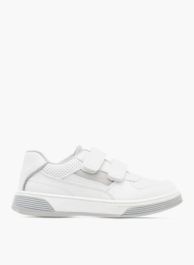 JUNIORS Boys Panelled Sneakers With Hook And Loop Closure