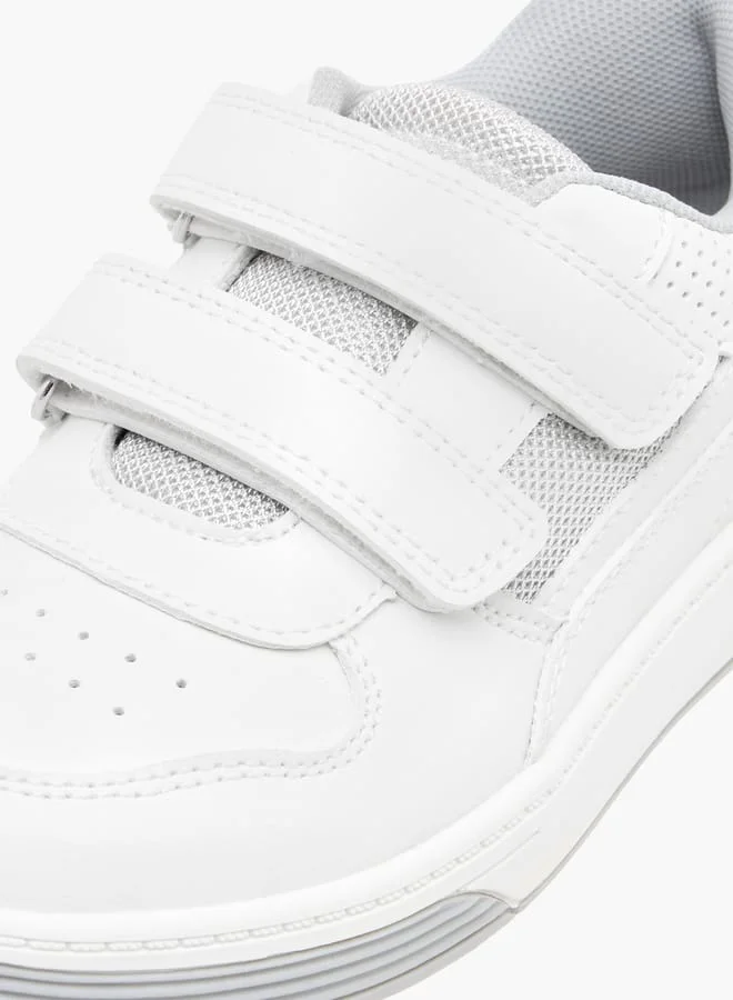 JUNIORS Boys Panelled Sneakers With Hook And Loop Closure