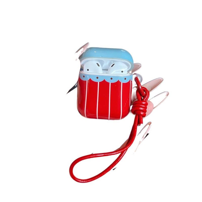Lightweight Case Compatible with AirPods Pro AirPods 4 AirPods 3 in Red with Scratch Protection for Daily Carry - Image 3