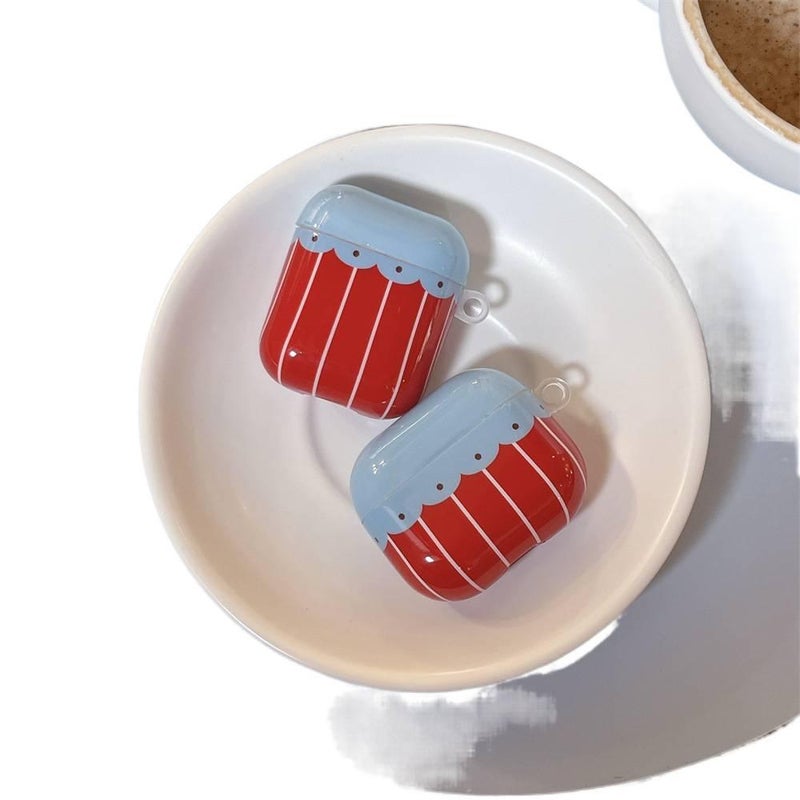 Lightweight Case Compatible with AirPods Pro AirPods 4 AirPods 3 in Red with Scratch Protection for Daily Carry - Image 1