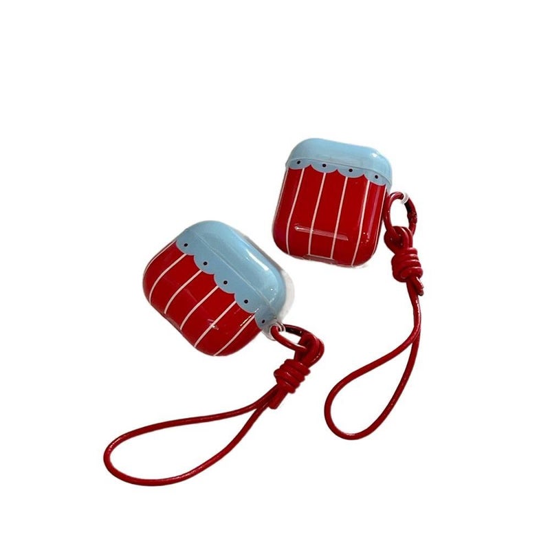 Lightweight Case Compatible with AirPods Pro AirPods 4 AirPods 3 in Red with Scratch Protection for Daily Carry - Image 2