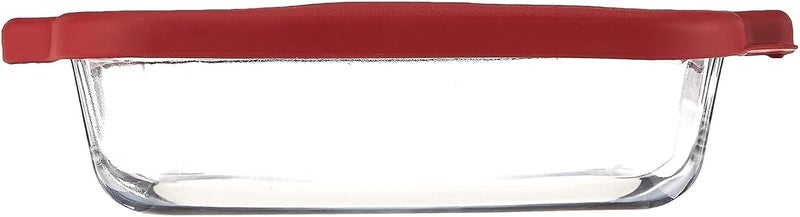 Anchor Hocking 8-inch True Fit Square Baking Dish with Red Lid - Image 2