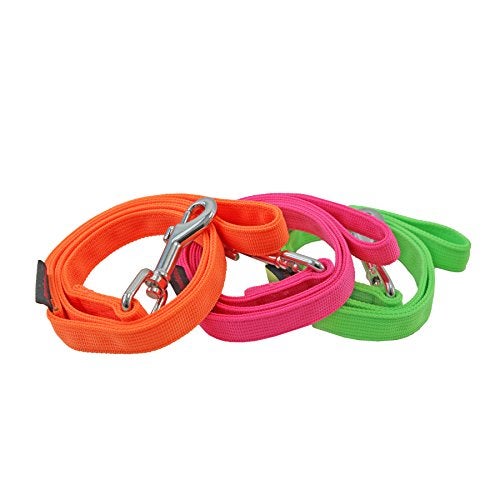 Puppia Authentic Neon Lead, Pink, Medium - Image 2