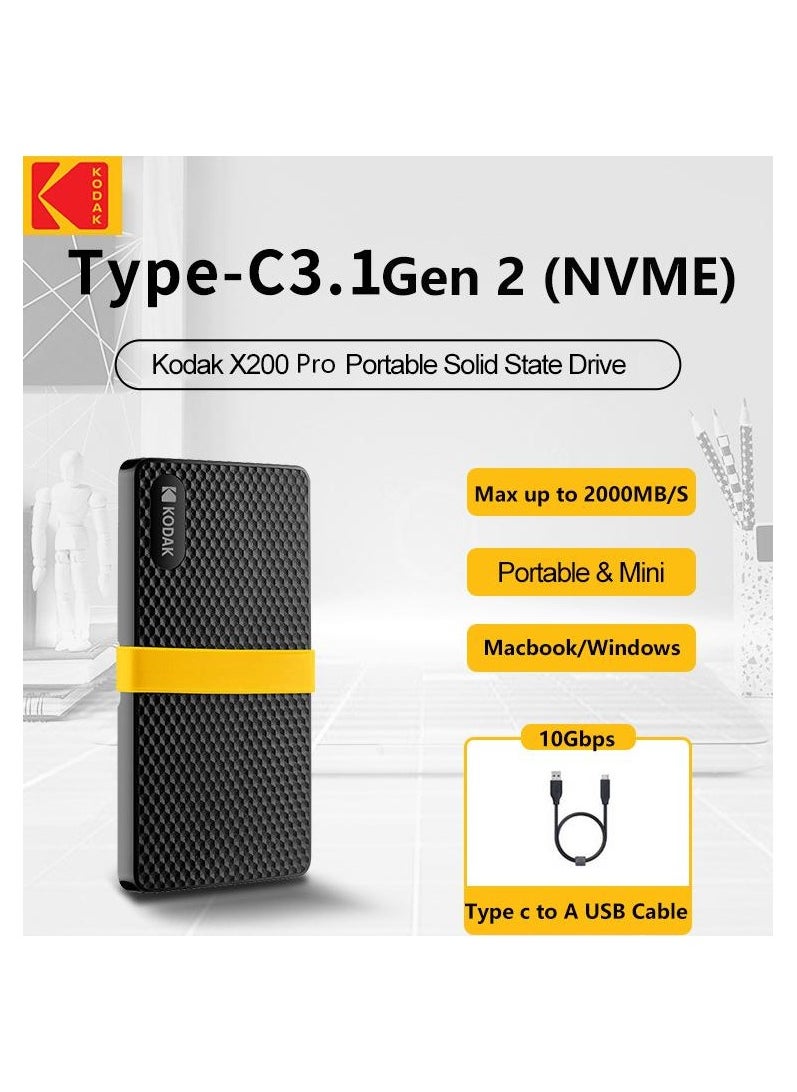 كوداك محرك الأقراص عالي الأداء SSD X200 بسعة  256 جيجابايت  - Image 1