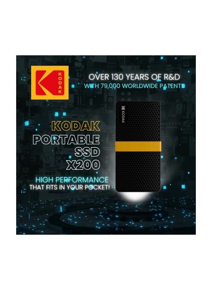 كوداك محرك الأقراص عالي الأداء SSD X200 بسعة  256 جيجابايت  - Image 2