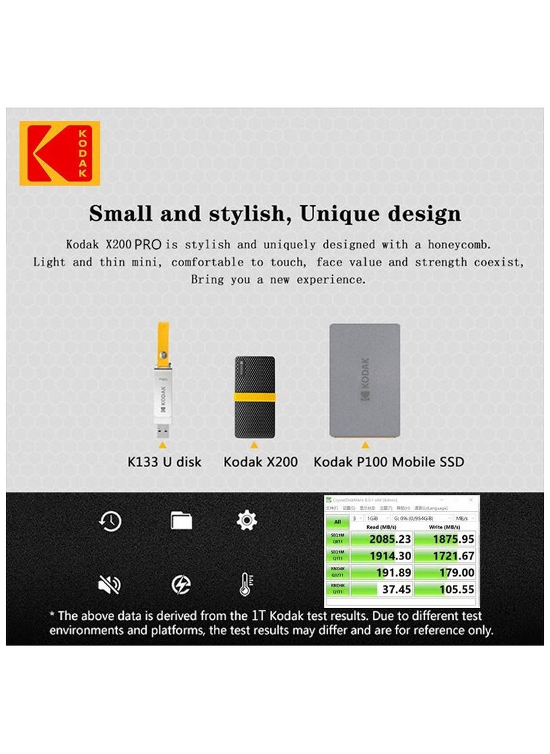 كوداك محرك الأقراص عالي الأداء SSD X200 بسعة  256 جيجابايت  - Image 5