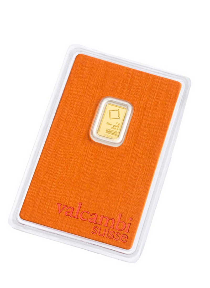 valcambi 24KT 999.9 Purity 1g Valcambi Suisse Gold Bar  - Image 2