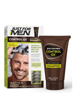 Just For Men Control GX Grey Reducing Shampoo Condition and Revitalize Hair for Men with Coconut Oil and Aloe Vera 118ml 
