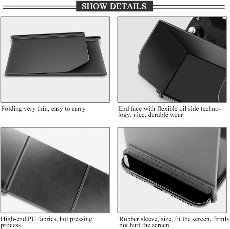 Pilipane Sun Shade 4 Types Remote Controller Monitor Phone Foldable Monitor Sun Hood Sun Hood Cover Tablet Sunshade Accessory for Drone L168 - Image 4