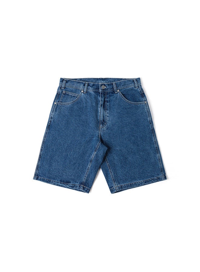 Dickies شورتات جينز فضفاضة بخصر مستقيم للرجال والنساء من ديكيز لموسم الربيع/الصيف 2025 - Image 4