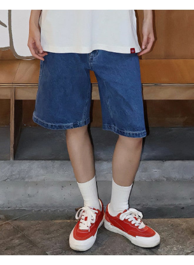 Dickies شورتات جينز فضفاضة بخصر مستقيم للرجال والنساء من ديكيز لموسم الربيع/الصيف 2025 - Image 1
