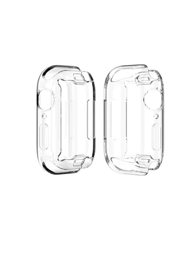Compatible with iWatch Series 7 Case, TPU Anti-Scratch Protective Cover with Bumper (Clear, 45mm), TPU - Image 1