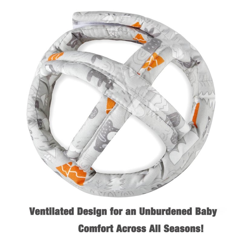 PandaEar خوذة باندا إير لحماية رأس الأطفال الرضع أثناء الزحف والمشي 612 شهرًا لحماية رأس الأطفال الرضع وسادة حماية الرأس خوذة أمان للأطفال لتشكيل الرأس أثناء تعلم المشي - Image 3