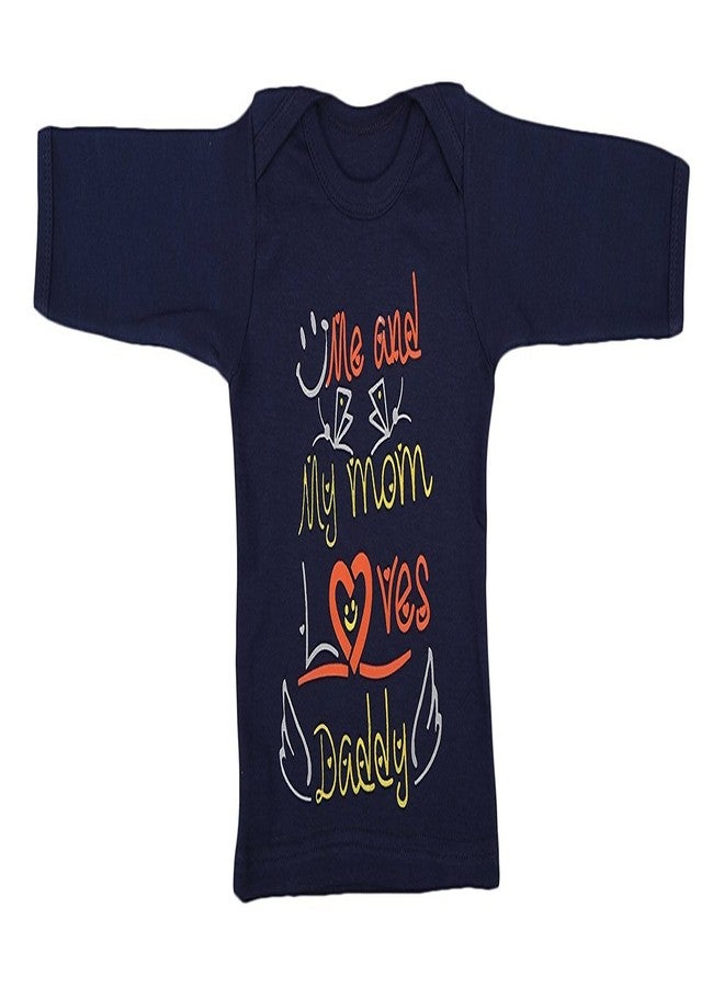 First Kids Step Baby's Hosiery Cotton Combo Of 6 Track Pants With Rib And 5 Mom And Dad Quotes Coloured Tees, Clothing Set (Multicolour, 0-6 Months) - Image 2