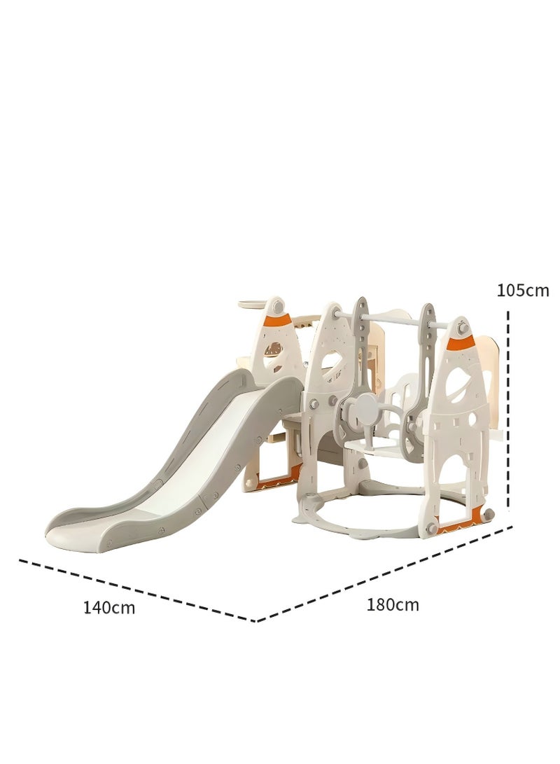 شريحة طفل صغير للأطفال الذين تتراوح أعمارهم بين 2 3 4 5 6 7 8 9، شريحة الطفل والأرجوحة للأطفال في الهواء الطلق في الأماكن المغلقة 3-10 سنوات من العمر، لعبة لعبة المنزل للبنين والبنات (C2) - Image 3