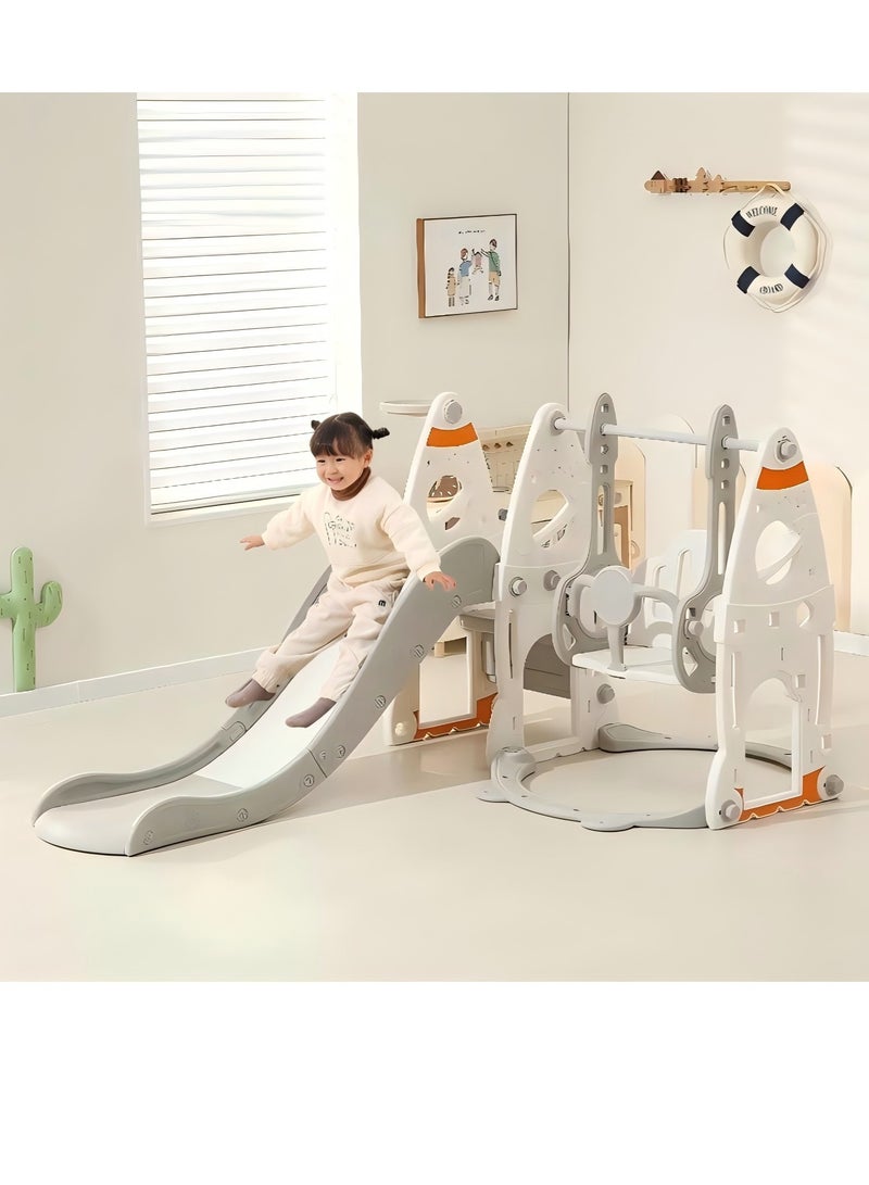 شريحة طفل صغير للأطفال الذين تتراوح أعمارهم بين 2 3 4 5 6 7 8 9، شريحة الطفل والأرجوحة للأطفال في الهواء الطلق في الأماكن المغلقة 3-10 سنوات من العمر، لعبة لعبة المنزل للبنين والبنات (C2) - Image 1