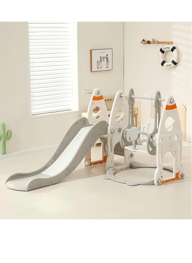 شريحة طفل صغير للأطفال الذين تتراوح أعمارهم بين 2 3 4 5 6 7 8 9، شريحة الطفل والأرجوحة للأطفال في الهواء الطلق في الأماكن المغلقة 3-10 سنوات من العمر، لعبة لعبة المنزل للبنين والبنات (C2) - Image 2