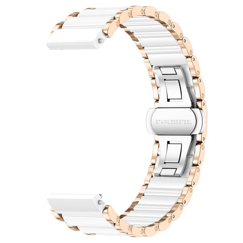 erorex For Huawei Watch Gt 5 Pro 42Mm Ceramic Stainless Steel Watch Band(Rose Glod) - Image 2