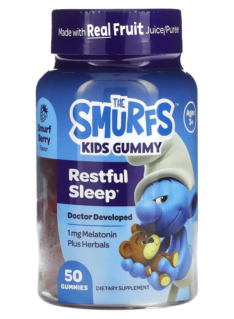 THE SMURFS Kids Gummy, Restful Sleep 50 Gummies - Image 1