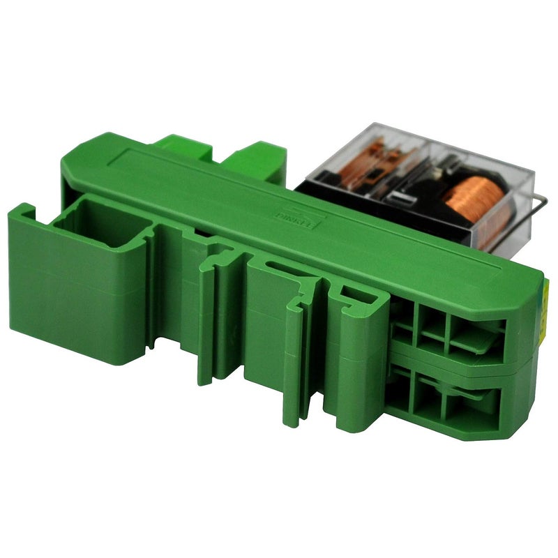 Electronics-Salon AC/DC 12V Slim DIN Rail Mount 5Amp DPDT Power Relay Interface Module, G2R-2 12V. - Image 4