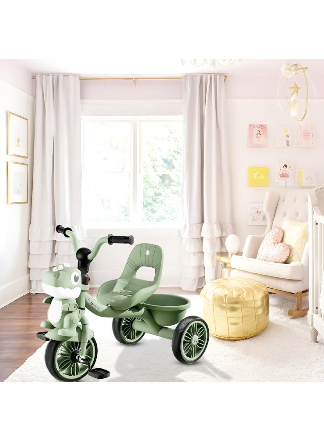 DubaiGallery Toddler Toys Tricycle for Kids 2-5 Years - Balance Bike with Light & Music, Strong Steel Frame, Kids Tricycle with 3 Wheels & Back Storage Basket - Perfect Ride-On Toy for Boys & Girls  - Image 2