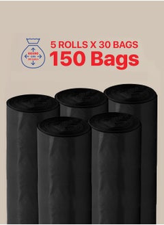 Tru Black Garbage Bags Roll 60x90cm 30Gallon Heavy Duty (30pc x 5 Rolls) 150Bags  - Image 3