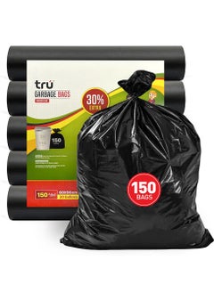 Tru Black Garbage Bags Roll 60x90cm 30Gallon Heavy Duty (30pc x 5 Rolls) 150Bags  - Image 2